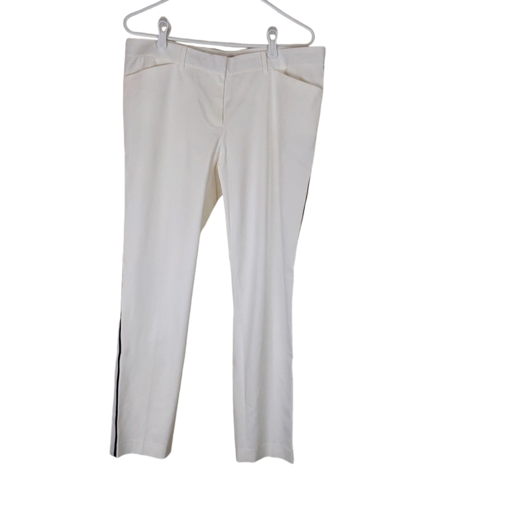 Lafayette 148  strip downtown stretch side stripe pants